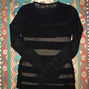 Bailey 44 Saturn striped sheer panel top